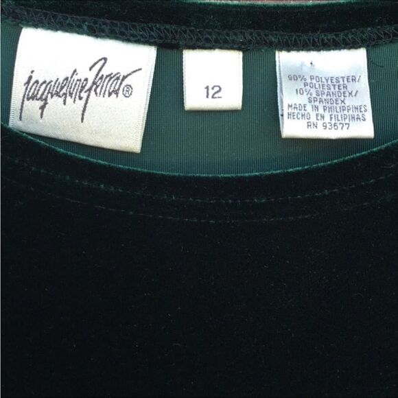 Vintage Jaqueline Ferrar shift dress velvet witchy witchycore whimsigoth gothic - Picture 2 of 3